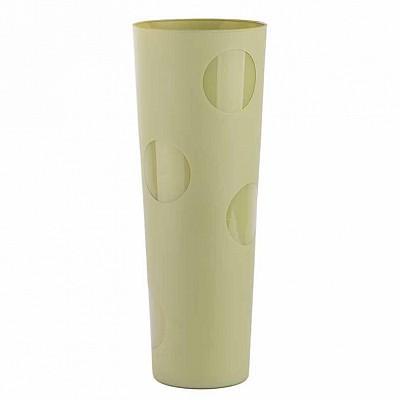 VASO VETRO CONO CAPRI H. 50 SENAPE