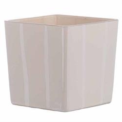 VASO VETRO QUADRO 8X8   FAVIGNANA PANNA