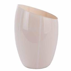 VASO VETRO OBLIQUO D.16 H.20 FAVIGNANA PANNA