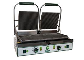 PIASTRA GHISA DOPPIA CM. 48X23 RIGATA SOPRA E SOTTO