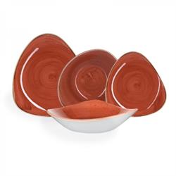 PIATTO CH. STONECAST TR. PIANO CM.31 ROSSO MATTONE