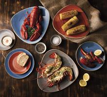 PIATTO CH. STONECAST D. 21,7 PIANO AZZURRO