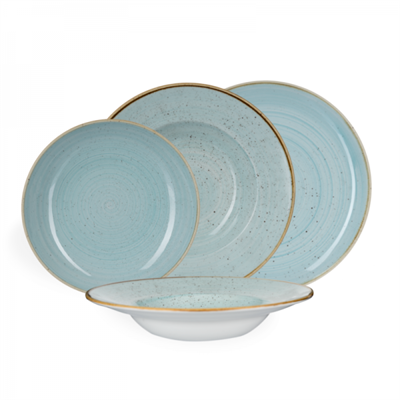 PIATTO CH. STONECAST D. 28,8 PIANO AZZURRO
