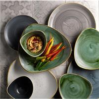 PIATTO CH. STONECAST TR. FONDO CM.23,5 VERDE