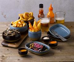 VASSOIO RETT. CH.EMERGE SUPER VITRIFIED 12X9X3H BLUE