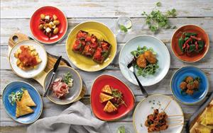 PIATTO CH. STONECAST TR. PIANO CM.31 ROSSO