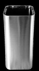 PATTUMIERA FUSTO PURE CM 39X80H QUADR. LT.100 INOX