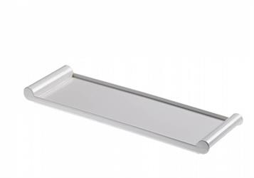 VASSOIO RETT. MELAMINA  BIANCO 36X11X2,5H LE PERLE