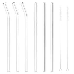 CANNUCCE VETRO CM. 21   3 DIRITTE 3 CURVE + 2 SCOVOLINI