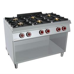 CUCINA A GAS 6 FUOCHI A GIORNO EVO 120X90X90H