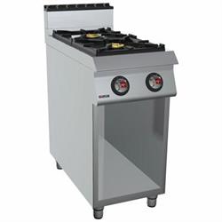 CUCINA A GAS 2 FUOCHI A GIORNO CM. 45X90X90H kW.14,5
