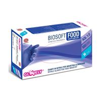 GUANTI NITRILE BIOSOFT  FOOD 100 PZ. LARGE BLU'