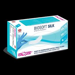 GUANTI NITRILE BIOSOFT  SILK 200 PZ. BLU' MEDIUM