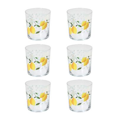 SET 6 BICCHIERI IN VETRO LIMONI