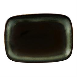 PIATTO RETT. TREND CORTEN CM. 12X8,5 H.1,5