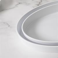 PIROFILA OVALE MELAMINA BIANCA CM.42X24