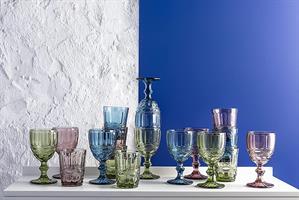 BICCHIERE VETRO MADAME  CICLAMINO 230CC.