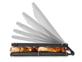 GRIGLIA ALLUMINIO GN 1/1 TEFLON DOPPIA COTTURA CARNI LATO LUNGO