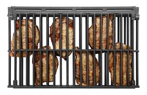 GRIGLIA ALLUMINIO GN 1/1 TEFLON DOPPIA COTTURA CARNI LATO LUNGO