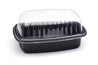 CONTENITORI ROSTOBOX NERI POLLO 2600CC. 26X20X11H