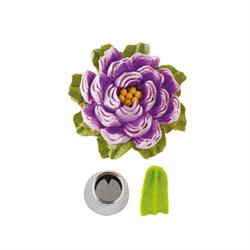 BOCCHETTE DECORA FOGLIA CON NERVATURA 3D