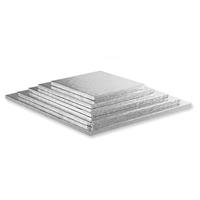 CAKEBOARD QUADRATO SILVER CM.55X55X1,2