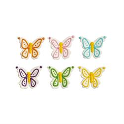 DECORI IN ZUCCHERO PZ.6 FARFALLE