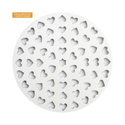 GRIGLIA DECORA CROSTATA CUORE D.30