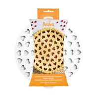 GRIGLIA DECORA CROSTATA CUORE D.30