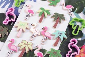 SET 2 TAGLIAPASTA PALMA E  FENICOTTERO