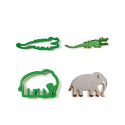 SET 2 TAGLIAPASTA ELEFANTE E COCCODRILLO