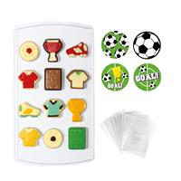 SET STAMPI TERMOFORMATO CANDY  CALCIO 16X26