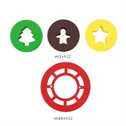 TAGLIAPASTA OCCHIO DI BUE CHRISTMAS PZ.4