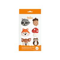 DECORI IN ZUCCHERO PZ.6 ANIMALI DEL BOSCO