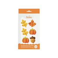 DECORI IN ZUCCHERO PZ.6 ZUCCA E FOGLIE