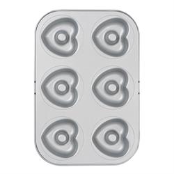 STAMPO 6 CIAMBELLE CUORE ANTIADERENTE D.7,5