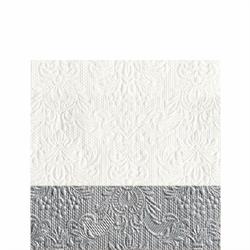 TOVAGLIOLI 25X25 3 VELI PZ.15 ELEGANCE B.CO/SILVER