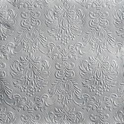 TOVAGLIOLI 33X33 3 VELI PZ.15 ELEGANCE SILVER PERLA