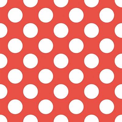 TOVAGLIOLI 33X33 3 VELI PZ.15 POIS ROSSO