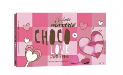 CONFETTI CUORI PICCOLI  SFUMATI ROSA GR.500