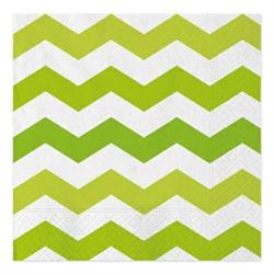 TOVAGLIOLI 25X25 2V. PZ.16 RIGHE/POIS VERDI