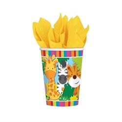 BICCHIERI CARTA 250 PZ. 8  ANIMALS JUNGLE