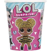 BICCHIERE CARTA 270CC.  PZ.8  LOL SURPRISE