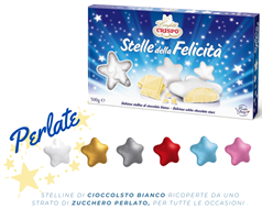 CONFETTI STELLE PERLATE BIANCHE CIOC.BIANCO GR.500