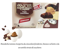 CONFETTI SNOB KG.1 TRIPLO CIOCCOLATO
