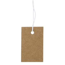 ETICHETTE CON FILO RETT. AVANA CM.2,5X4 PZ.48