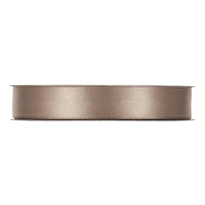 NASTRO DOPPIO RASO IMPORT MM.15 MT.50 LIGHT BROWN