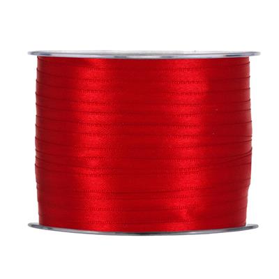 NASTRO DOPPIO RASO IMPORT MM. 6 MT.100 ROSSO