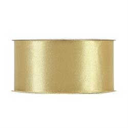 NASTRO DOPPIO RASO IMPORT MM. 40 MT.25 LIGHT GOLD