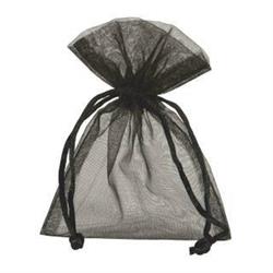 SACCHETTO ORGANZA CM.12 X17 PZ.10 NERO